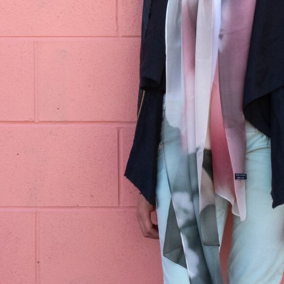 Silk Chiffon Scarf - Picture 3 of 3